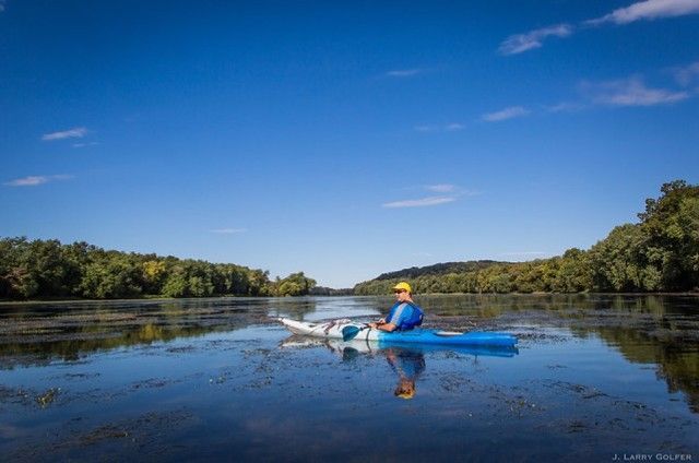 Kayak en el río Potomac