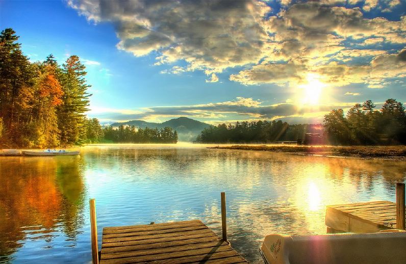 Placid lake en Nueva York