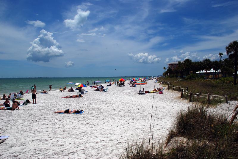 La playa de Fort Myers en Florida