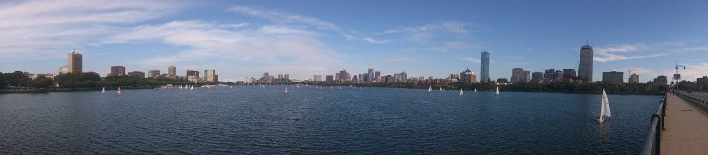 Panorámica de Boston desde Charles River