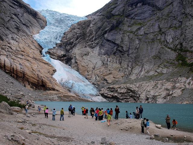 El glaciar Briksdal