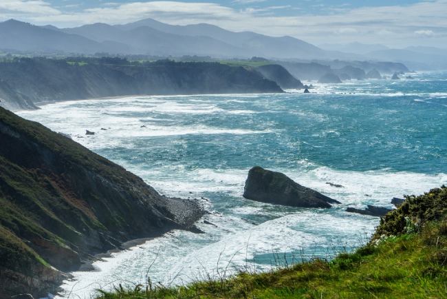 Impresionate línea costera de Asturias