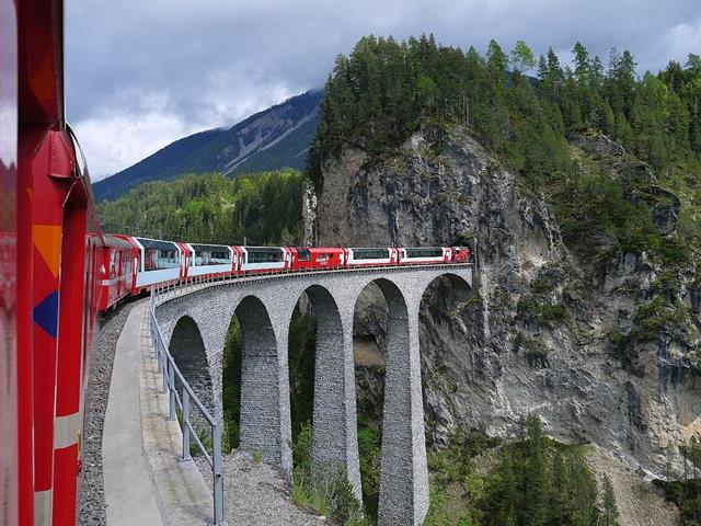 Glaciar Express de Suiza