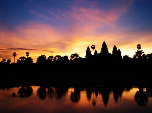 amanecer en Angkor Wat, Camboya