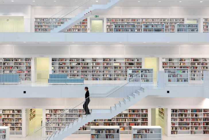 Biblioteca de la ciudad de Stuttgart, Alemania