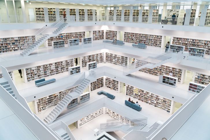 Biblioteca de la ciudad de Stuttgart, Alemania