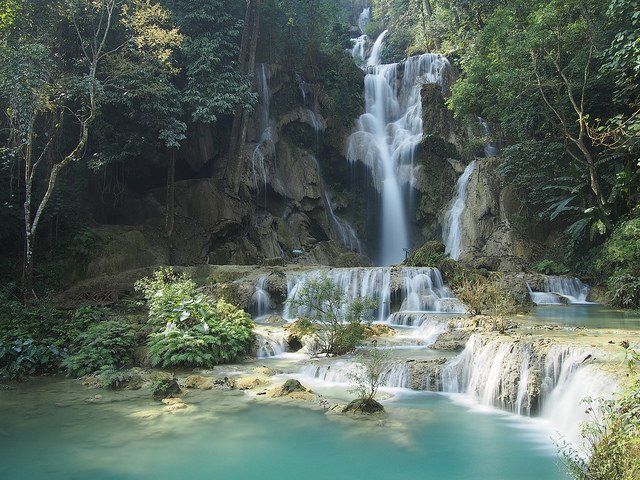 Kuang Si waterfall, Luang Prabang, Laos