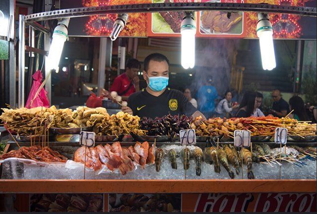 Comida callejera en Singapur