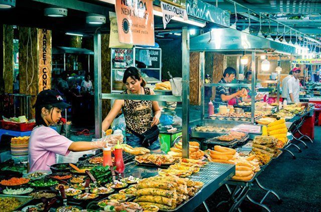 Comida callejera en vietnam. Phu Quoc,