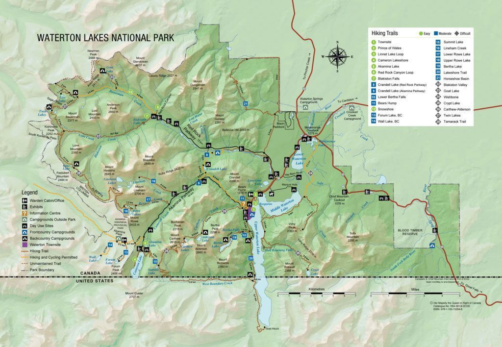 Mapa de waterton
