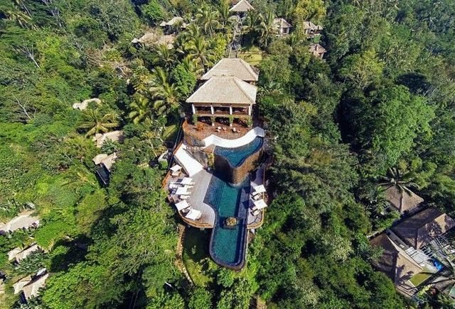 Jardines colgantes de Ubud, Bali, Indonesia