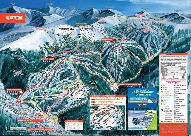 Mapa de pistas de esquí en Beaver Creek