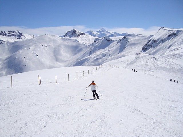 Esquiando en Le Carroz