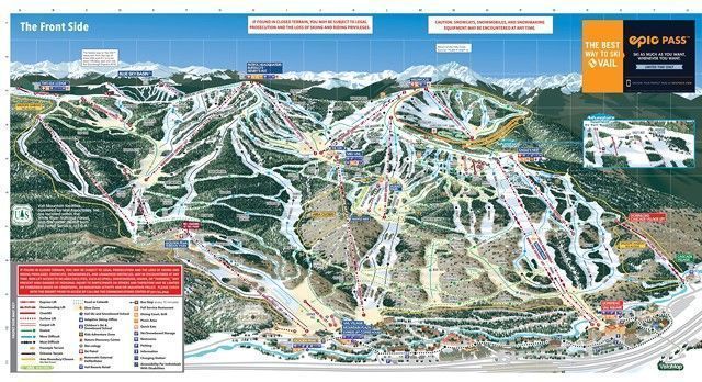 Mapa de pistas de Colorado
