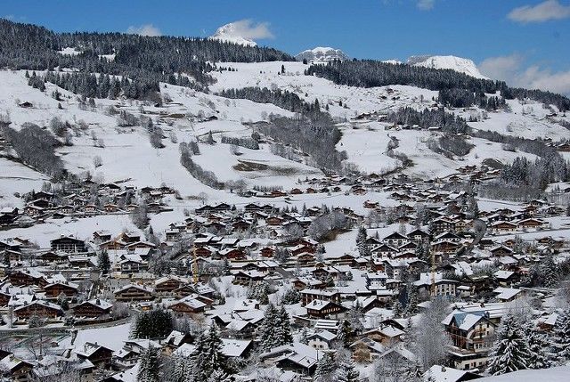 Pueblo de Megève en Francia