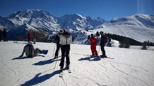 Esquiando en Megève (Francia)