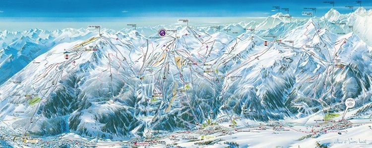 Mapa de pistas de Serre Chevalier