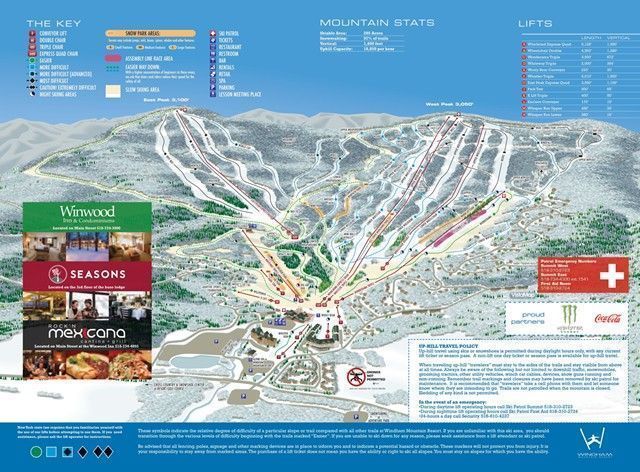 Windham Mountain (mapa de pistas de esquí)