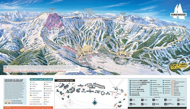 Kirkwood mapa de pistas