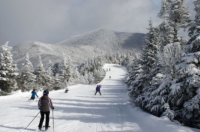 Esquiando en Smugglers' Notch