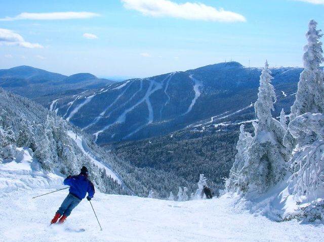 Esquiando en Smugglers' Notch